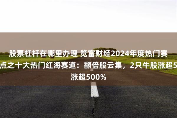 股票杠杆在哪里办理 览富财经2024年度热门赛道盘点之十大热门红海赛道：翻倍股云集，2只牛股涨超500%